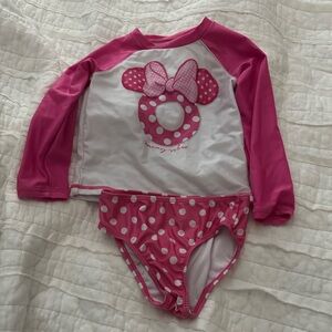 Pink Polka Dot Minnie Swim Set